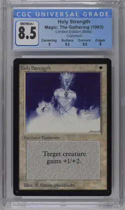 HOLY STRENGTH Beta C CGC 8.5 MTG [Nostalgium] - Image 1
