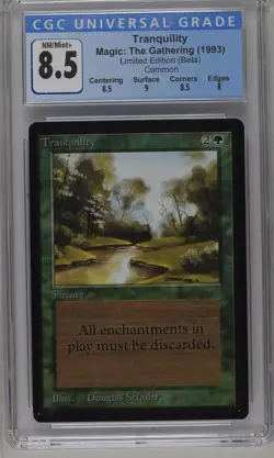 TRANQUILITY Beta C CGC 8.5 MTG [Nostalgium] - Image 1