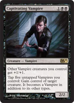 Slightly Played, English - 1 x MTG Captivating Vampire Magic 2011 - Image 1