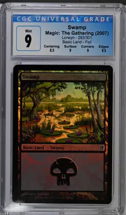 SWAMP Lorwyn Foil CGC 9 MTG [Nostalgium] - Image 1