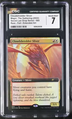 CLOUDSHREDDER SLIVER Secret Lair Foil Rare CGC 7 MTG [Nostalgium] - Image 1