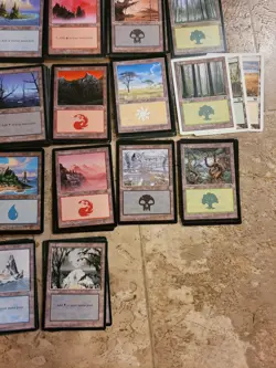 MTG Magic The Gathering Vintage Basic Land Lot: Odyssey, Urza, Ice Age + Most NM - Image 5