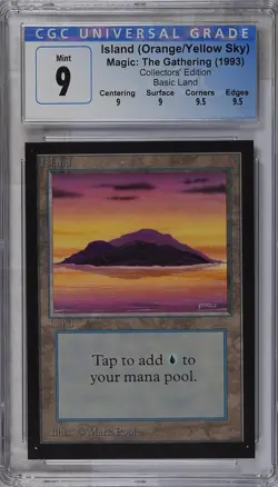 ISLAND (B - Not Tournament Legal) Collectors Ed CGC 9 Q++ MTG [Nostalgium] - Image 1