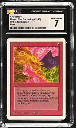CHAOSLACE Unlimited Rare CGC 7 MTG [Nostalgium] - Image 1