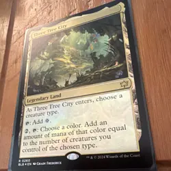 Three Tree City (0260) Bloomburrow Foil Legendary Land Rare Magic: The Gathering - Image 2