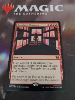 Mtg. Broadcast Takeover. Foil. Teenage Mutant Ninja Turtles. Pack Fresh - Image 1