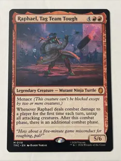 Raphael, Tag Team Tough Commander Teenage Mutant Ninja Turtles MTG NM - Image 1