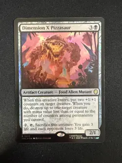 Dimension X Pizzasaur (SURGE FOIL) - TMNT (Magic) NM - Image 1