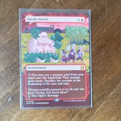 Magic: The Gathering Sneak Attack Enchantment WOT Red 2023 0050 - Image 1