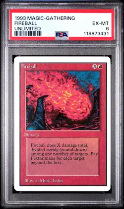 FIREBALL Unlimited C PSA 6 MTG [Nostalgium] - Image 1