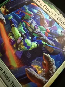 Mikey & Leo, Chaos & Order #158 Foil MTG TMNT Universes Beyond NM - Image 4