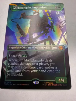 Michelangelo, Improviser (Borderless) Teenage Mutant Ninja Turtles Foil - Image 1
