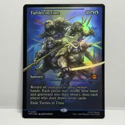 Turtles In Time Showcase Foil 284 MTG Teenage Mutant Ninja Turtles NM - Image 1