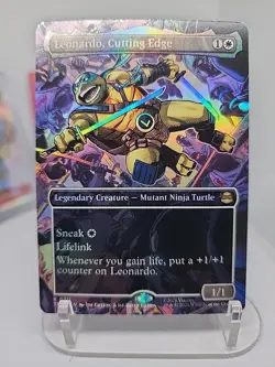 Leonardo, Cutting Edge (Borderless) Teenage Mutant Ninja Turtles Foil - Image 1