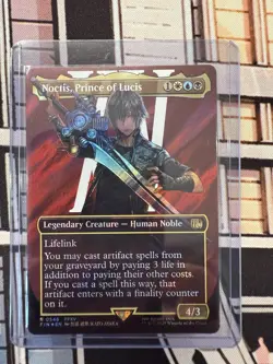 MTG: Final Fantasy - (Borderless, SURGE FOIL) Noctis, Prince of Lucis #546 - Image 1