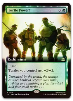 Turtle Power! (Extended Art) #275 (Foil) (NM) TMT Magic MTG - Image 1