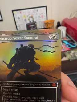 Leonardo Sewer Samurai Borderless Teenage Mutant Ninja Turtles Foil TMNT MTG - Image 4