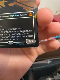 Leonardo Sewer Samurai Borderless Teenage Mutant Ninja Turtles Foil TMNT MTG - Image 5