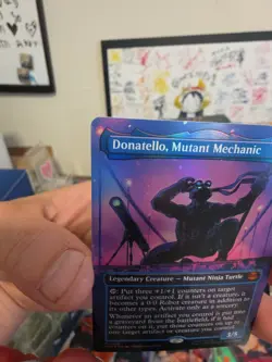 Donatello, Mutant Mechanic Borderless TMNT MTG Foil - Image 3