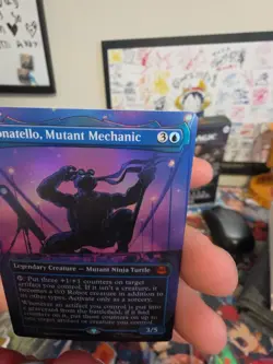 Donatello, Mutant Mechanic Borderless TMNT MTG Foil - Image 4