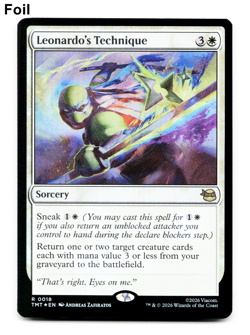 Leonardo's Technique (FOIL) - [Teenage Mutant Ninja Turtles] MTG TMT 0018 NM ⚪ - Image 1