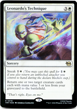 Leonardo's Technique (FOIL) - [Teenage Mutant Ninja Turtles] MTG TMT 0018 NM ⚪ - Image 3