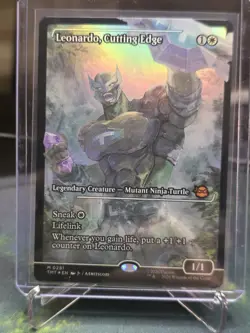 Leonardo, Cutting Edge (Showcase) Teenage Mutant Ninja Turtles Foil - Image 1