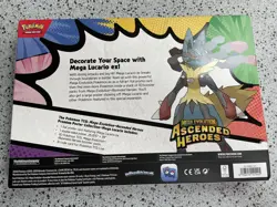 Pokemon Ascended Heroes - Premium Poster Collection - Mega Lucario - New Sealed - Image 2