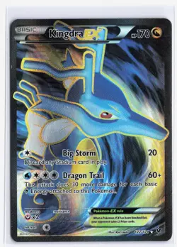Kingdra EX XY Fates Collide 122/124 Full Art Ultra Holo Rare Card Pokemon TCG NM - Image 1