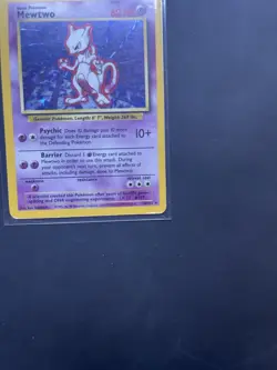 Pokemon Mewtu 10/102 Holo Rare Base Set 1999 Englisch - Image 3