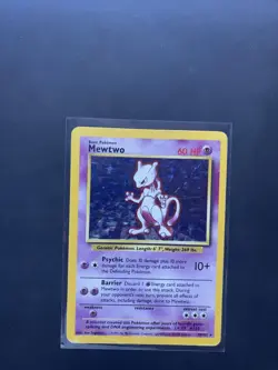 Pokemon Mewtu 10/102 Holo Rare Base Set 1999 Englisch - Image 4