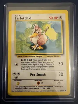 Farfetch'd [4th Print] #27 Pokemon Base Set MP - Image 1