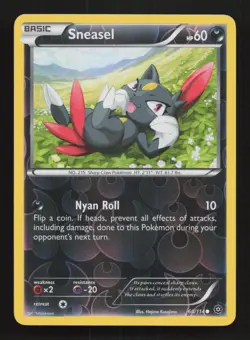 Sneasel 60/114 Reverse Holo XY Steam Siege Pokemon Card TCG - Image 1