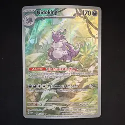 Pokemon Nidoking 174/165 Scarlet & Violet 151 Full Art Holo Illustration Rare 1… - Image 1