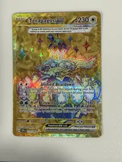 Pokemon Terapagos ex Full Art Hyper Rare Holo Sv07: Stellar Crown 173/142 - Image 1