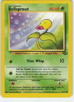 Bellsprout 49/64 Common Unlimited Jungle LP Pokemon - Image 1