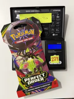(HEAVY)🔥 31.63g Pokemon TCG Perfect Order Sleeved Booster Pack Factory Sealed✅ - Image 1