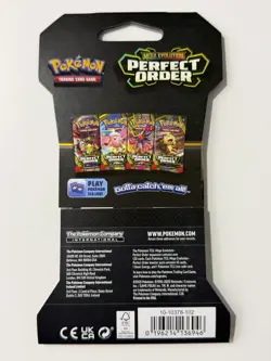 (HEAVY)🔥 31.63g Pokemon TCG Perfect Order Sleeved Booster Pack Factory Sealed✅ - Image 3