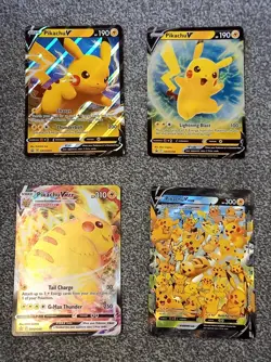 Pokemon Jumbo Pikachu Cards Promo Lot V-Union VMAX V Holo Full Art SWSH - Image 1