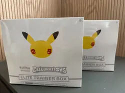 Pokemon TCG: 25th Anniversary Celebrations Elite Trainer Box (2021) (Lot of 2) 820650809439 - Image 1