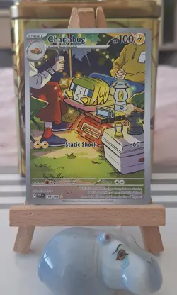 TCG Pokemon CHARJABUG - 169/162 Temporal Forces (Illustration Rare) - Nr Mint - Image 1