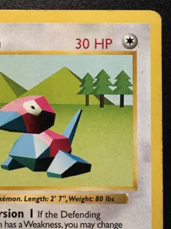 1st Edition Shadowless Porygon 39/102 Base Set Pokemon Card Rare MP - Image 4