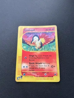 Pokemon Card Expedition Base Set Reverse Holo Cyndaquil 104/165 - Image 2