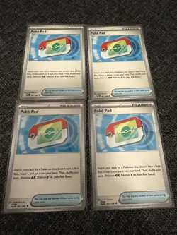 4x Poke Pad 081/088 x4 - NM Perfect Order Pokemon Playset ME03 - Image 1