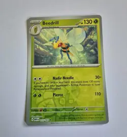 Beedrill Rare Reverse Holo 015/165 SV: Scarlet & Violet 151 NM Pokemon TCG - Image 1