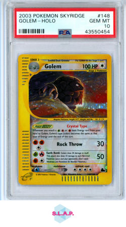 GOLEM-HOLO POKEMON SKYRIDGE 2003 148 PSA 10 - Image 1