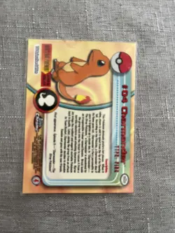 Pokemon TCG - TOPPS CHROME #04 CHARMANDER - Rare Holo NM - Image 2
