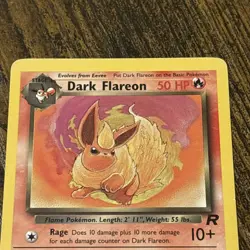 Dark Flareon Pokemon Card Team Rocket 35/82 WOTC - Image 2