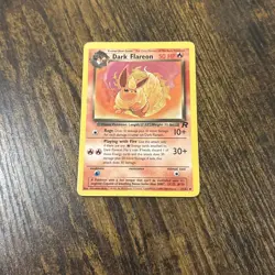 Dark Flareon Pokemon Card Team Rocket 35/82 WOTC - Image 5