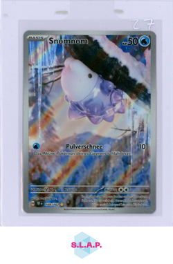 SNOMNOM POKEMON 168/162 2024 TEF TEMPORAL FORCES GERMAN FULL ART - Image 1